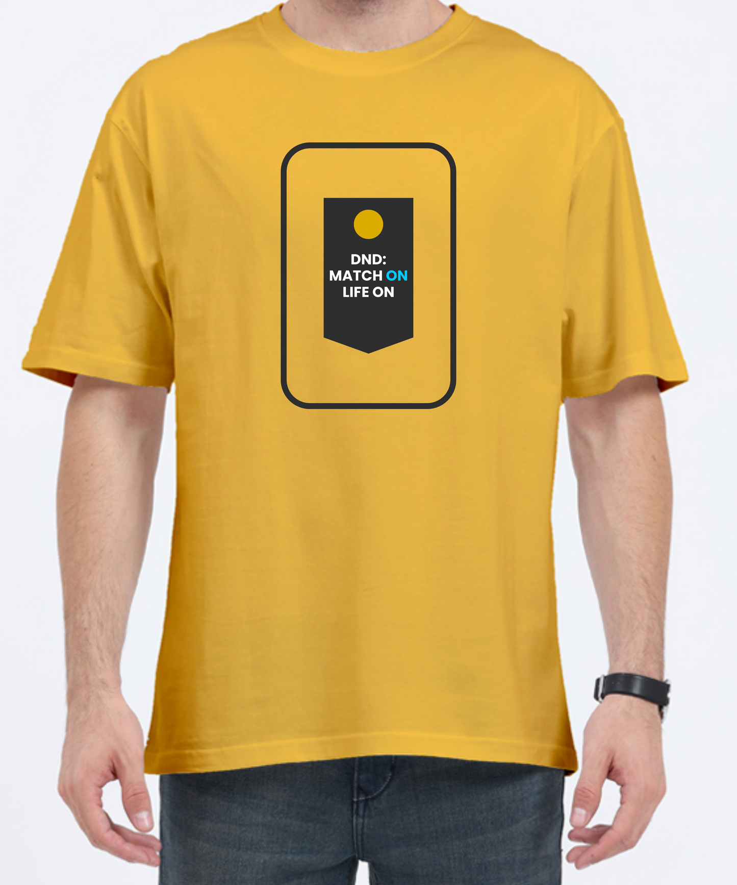 MATCH ON LIFE ON UNISEX OVERSIZED PREMIUM TSHIRT