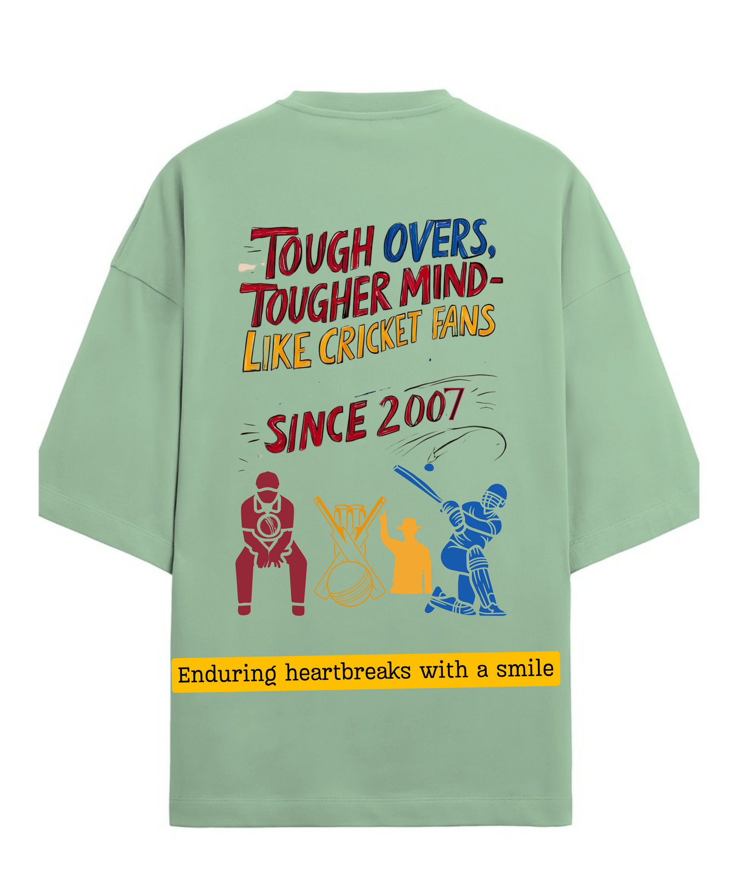 TOUGH OVERS TOUGHER MIND OVERSIZED LUXURY TSHIRT