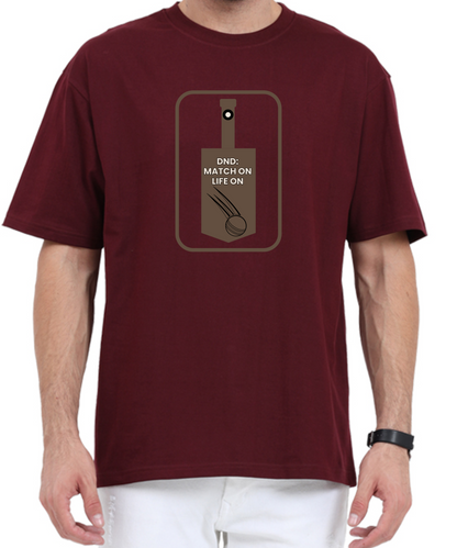 DND: MATCH ON LIFE ON  OVERSIZED PREMIUM TSHIRT