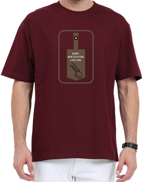 DND: MATCH ON LIFE ON  OVERSIZED PREMIUM TSHIRT